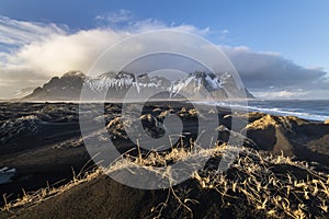 Stokksnes cape and Vestrahorn Mountain