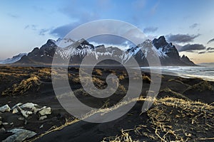 Stokksnes cape and Vestrahorn Mountain