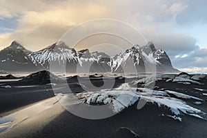 Stokksnes cape and Vestrahorn Mountain photo