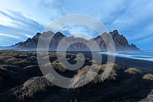 Stokksnes and the Vestrahorn South Iceland beautiful Mountain and Landscape