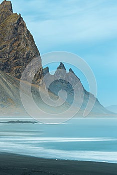 Stokksnes and the Vestrahorn South Iceland beautiful Mountain and Landscape