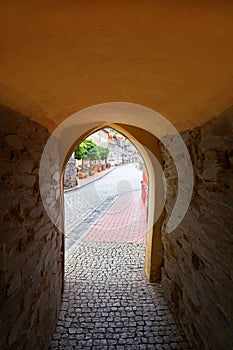 Stolberg arch in Harz mountains Germany