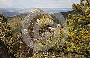 Stolby Nature Sanctuary. Sayan mountains. Russia