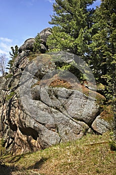 Stolby Nature Sanctuary. Sayan mountains. Russia