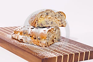 Stollen Bread Baking Walnut Cutting Board Christmas Holiday