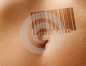 Stomach with barcode