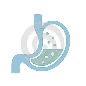Stomach and digestion vector logo