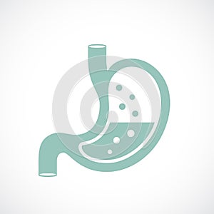 Stomach gas vector icon