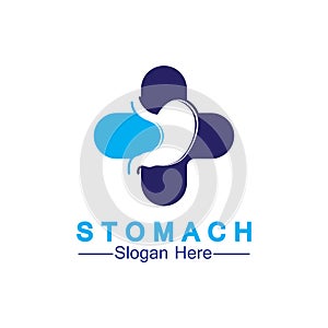 Stomach Health Logo vector illustration design - creative Gastroenterology Healthy Logo element icon, Stomach healthcare icon