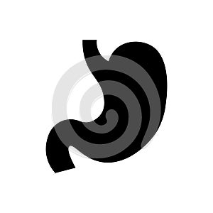 Stomach outline icon. Symbol, logo illustration for mobile concept and web design.