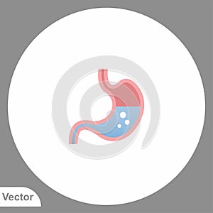 Stomach vector icon sign symbol