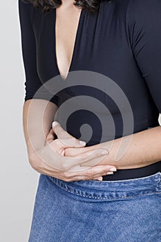 Stomachache woman photo