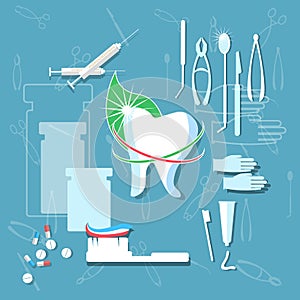 Stomatology dental concept