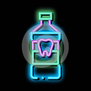 Stomatology Dentist Tooth Wash neon glow icon illustration