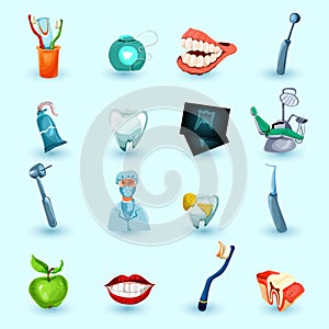 Stomatology Icons Set