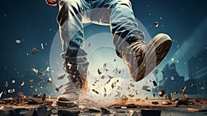 Stomp Knockdown: Clean, Aesthetic, And Available In Photostock