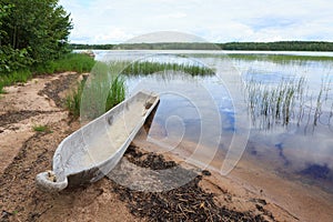 Stone age dugout boat