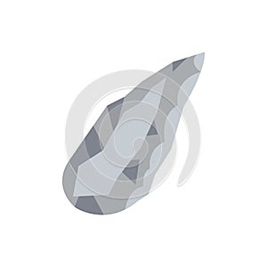 Stone age Neanderthal primitive tool vector flat icon