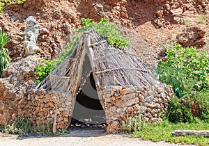 Stone-age sapiens old house