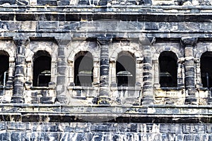 Stone of ancient roman gate Porta Nigra, Trier