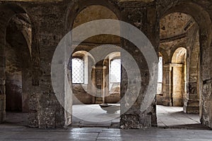 Stone of ancient roman gate Porta Nigra, Trier