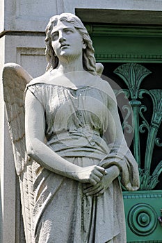 Stone Angel Guardian Statue
