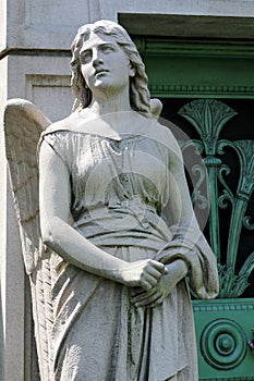 Stone Angel Guardian Statue photo