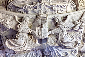 Stone Angels Monastery Saint Jerome Belem Lisbon Portugal