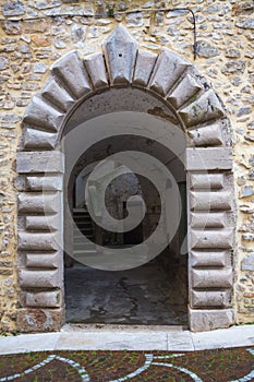 Stone arch architecture medieval portal