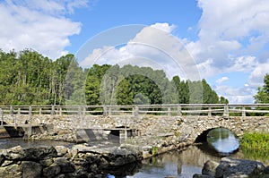 Stone arch bridge