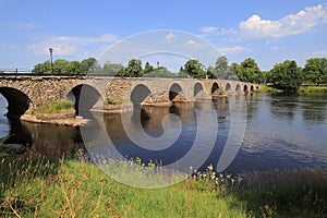 Stone arch bridge