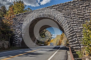 The Stone Arch Bridge during Autumn