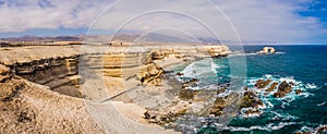 Stone arch called `La Portada` on the north coast of Chile next to the city of Antofagasta photo