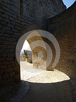 Stone arch castle of Beynac