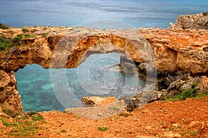 Stone arch in Cyprus, Kamara tou Koraka bridge, Ayia Napa