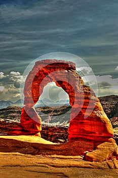 Stone arch in the desert