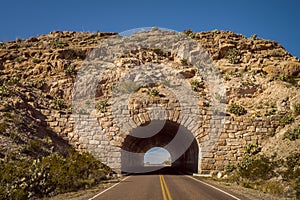 Stone Arch Entrance to Big Bend National Park in Western Texas