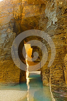 Stone arch on Playa de Las Catedrales