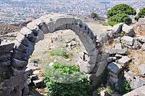 Stone Arch at Sanctuary of Athena  Pergamum  Bergama  Izmir  Turkey