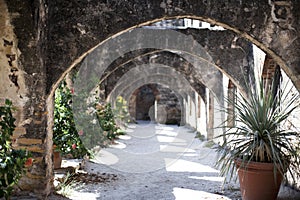 Stone Arched Walkway photo