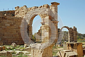 Stone Arches, Roman Ruins of Leptis Magna, Libya