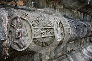 Stone architecture of Shiva Dol of Sivasagar, Assam, India photo