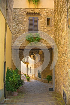 Archway in Montefioralle, Tuscany