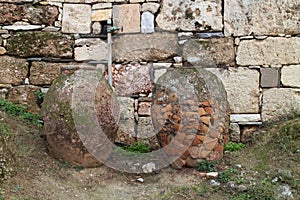 Stone artefacts in Ancient Agora of Athens