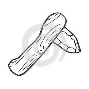 Stone axe sketch style