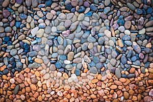 Stone background blue orange