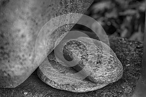 Stone background, Cracked boulders on big pile of rocks