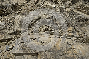 Stone background. Rock texture.  Gray brown abstract natural rock background.