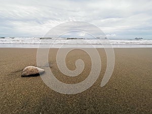 Stone in bahia ballena beach