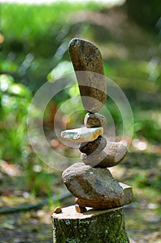 Stone balancing